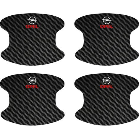(4 pièces) Autocollant de seuil de porte de voiture,autocollant de protection contre les rayures pour poignée de porte Opel Astra,Mokka,Zafira,Corsa,Antara,Meriva (1/3)