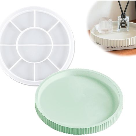 Moule Silicone Plat, Tablette, 22,5x22,5x2,6 cm, Résine, DIY, Perles, Pigments, Fleurs Séchées, Déco, Moderne (1/5)