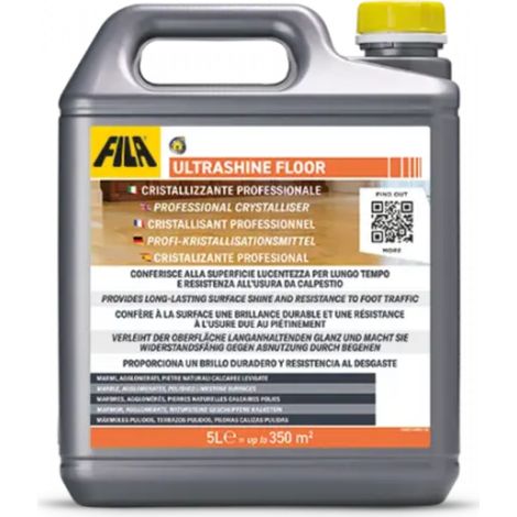 Ultrashine Floor: Cristalizante Profesional para Superficies / Palet 21 Cajas 4 un 5 L / Cera