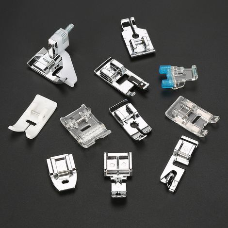 Kit de 11 Pieds de Biche pour Machine à Coudre - Accessoires de Couture et Pièces de Rechange (02) (1/5)