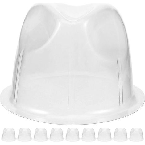 Lot de 10 porte-casquettes en plastique, supports à chapeaux portables et présentoirs pratiques (1/4)