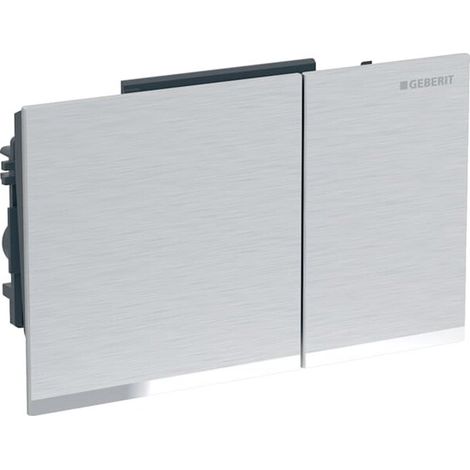 Geberit 243118GH1 Omega60 plaque de commande, pour chasse à deux débits (1/2)