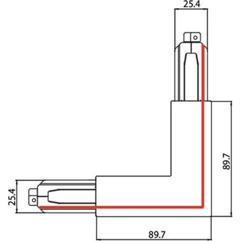 brumberg Eckverbinder 90° SL außen weiß 87127070