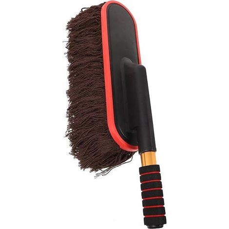 Brosse auto manche rétractable ergonomique, poils doux, lavage/dépoussiérage, stockage aisé (1/5)