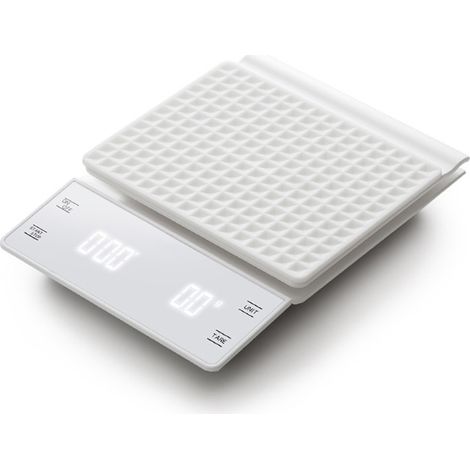 Balance de cuisine pour café avec minuteur, haute précision 3 kg 0,1 g, adaptée au café filtre, au café à la verseuse, etc., avec écran LCD rétroéclairé. (1/5)
