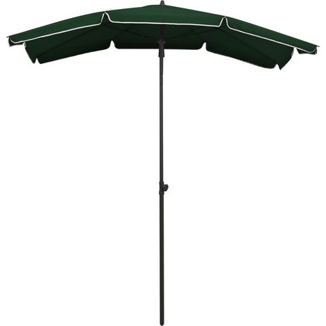 vidaXL Sonnenschirm mit Mast 200x130 cm Grün