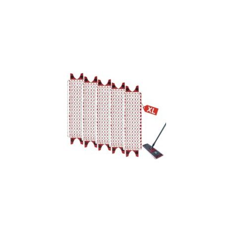 Microfibre chiffons adapté pour Vileda Ultramax XL étage essuie - 5 pièces - mop toiles - remplacement de la couverture - extra large mop couverture - recharge-pour tous les sols durs, résistant aux t (1/5)