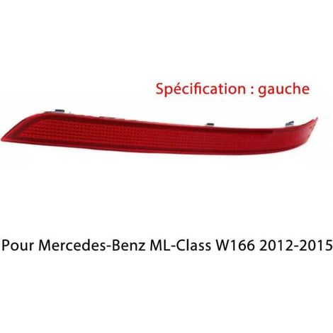 Feu arrière de brouillard,Convient à Mercedes-Benz 12-15ML Class W166 Lampe arrière ML320 Lampe latérale ML350 Réflecteur Lampe latérale Barre arrière Réflecteur (gauche) (1/4)