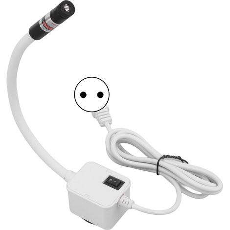 Näh- und Quiltmaschinenlampe, 3–10 m Reichweite, Magnetfuß, rot, tragbar, 110–220 V, europäischer Stecker (1/5)