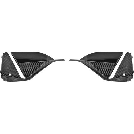 Grilles de pare-choc avant noires brillantes avec trous radars kit Peugeot 408 depuis 2022