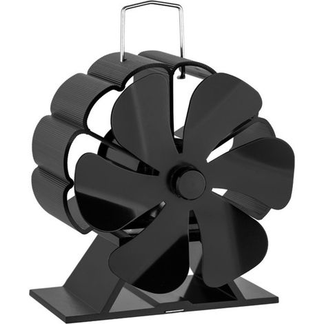 Ventilateur Pour Poêle À Bois - Ventilateur Thermélectrique À 6 Pales - Compatible Avec Poêles À Bois Granulés Et Bûches - 1 Pièce (1/5)