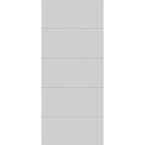Pannello per Porta Blindata Alluminio Bianco con Incisioni 90x210 cm (1/4)