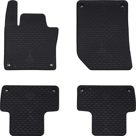 Car Mat 4 pcs Black suitable for Volvo XC60 2018- Rubber vidaXL