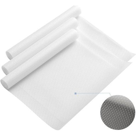 3 Rouleaux EVA Protecteur Tapis antidérapant étagères de Cuisine Le Meuble Tapis réutilisable Coupable imperméable Tapis de réfrigérateur Doublure de tiroir 30 X 150 cm (1/5)