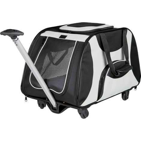 Trixie Trolley bolsa de transporte negro y gris confortable