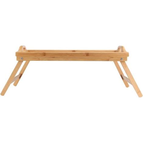 Plateau de lit - ZJCHAO - Bambou - Pliable - 50x30cm