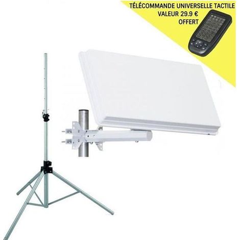 Kit Camping Car - SELFSAT - H30D - Parabole Plate - Trépied Aluminium - Télécommande Universelle (1/4)