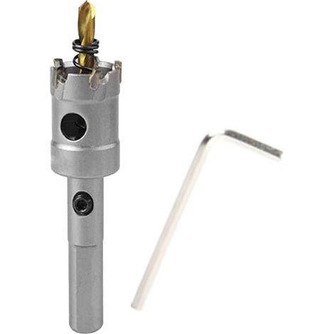 Scie cloche en carbure de tungstène, pour acier inoxydable, fer, alliage, bois, plastique (20 mm) (1/5)