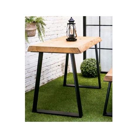 Juego de 2 patas de mesa AP 710x580x75 color negro mate -