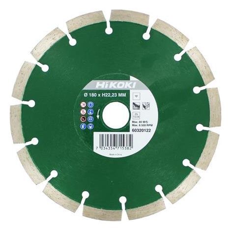 Disque à tronçonner diamanté HiKOKI Standart 125x22 23 mm