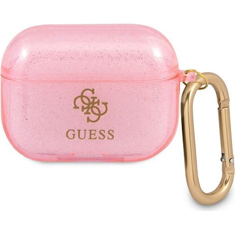 Guess GUAPUCG4GP Cover per AirPods Pro rosa/rosa glitter Collezione (1/3)