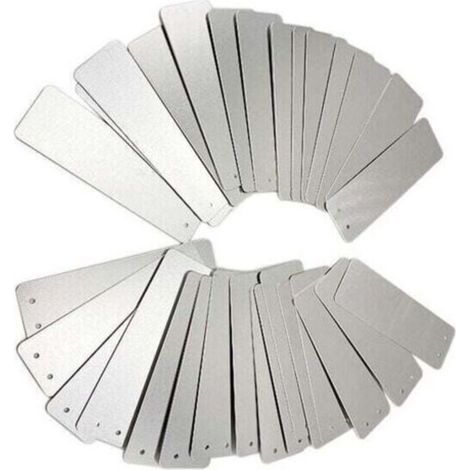 100 étiquettes en aluminium pour le jardinage - Rectangle, panneaux de signalisation pour l'extérieur, panneaux en métal, étiquettes pour les plantes de jardinage, panneaux de signalisation en alumini (1/5)
