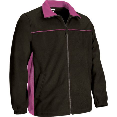 Forro polar con bolsillos THUNDER XL Negro/Rosa magenta
