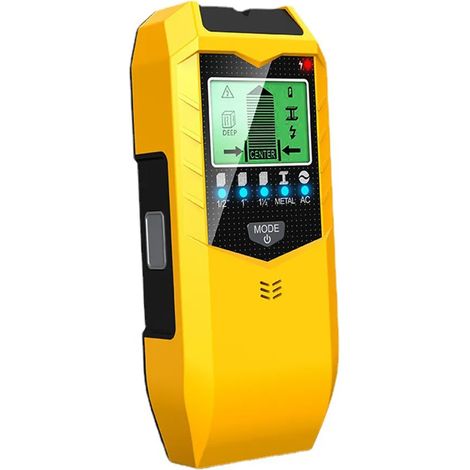 Détecteur de métaux mural numérique multifonctionnel portable avec écran LCD rétroéclairé - Scanner mural pour bois (1/5)