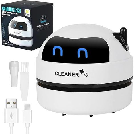 Mini Aspirateur De Table USB Aspirateur De Bureau Aspirateur De Bureau Rotatif à 360° sans Fil Table Bureau Coussin Voiture Clavier Ramasse Miette