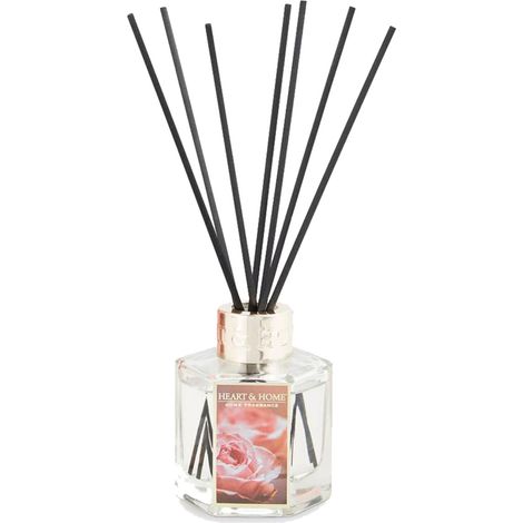 Diffuseur senteur à bâtons Heart and Home Rose et Rhubarbe (1/3)