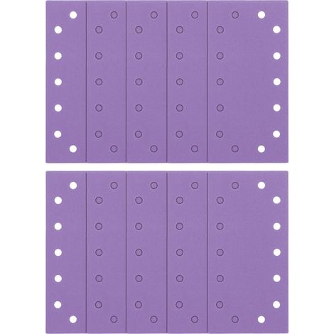 Trend 1/2 Foglio abrasivo (115 x 230 mm) in ossido di alluminio 120 grana, AB/HLF/120A, Confezione da 10 (1/5)