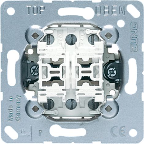 bouton poussoir - double - inverseur - ls - fixation à vis - jung 539eu