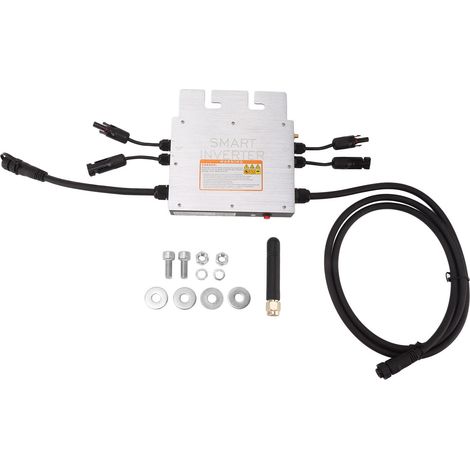 Onduleur solaire sinusoïdal SG 600W, alliage d'aluminium, WiFi, micro-onduleur réseau pour système de production d'énergie, AC 120V 230V (1/5)