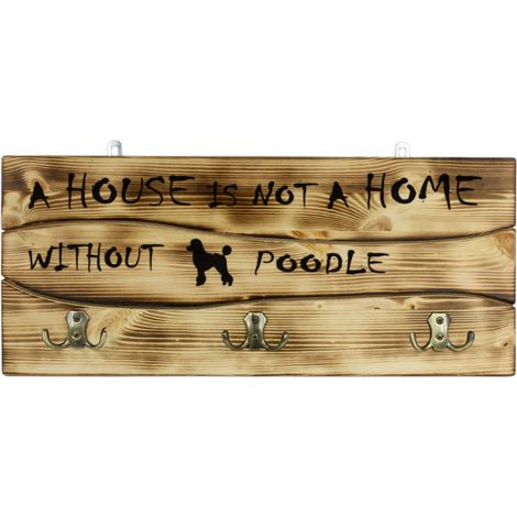 Barboncino - appendiabiti con un cane, espositore per medaglie, decorazione per la casa di Art-Dog (1/5)
