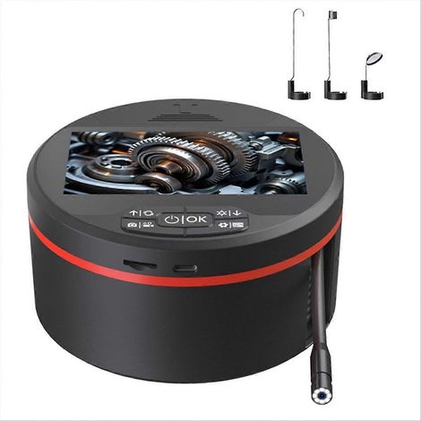 m faltbare LCD-Endoskopkamera mit 8-mm-Objektiv, HD 1080p und 4,3-Zoll-tragbare Rohrinspektionskamera (1/5)