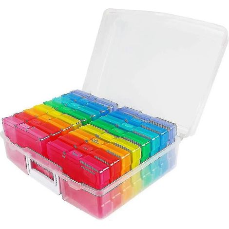 Transparente Fotoaufbewahrungsboxen (10 x 15 cm) – 16 innere Foto-Organizer-Hüllen, Fotoaufbewahrungsbehälter für Fotos (1/4)
