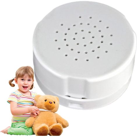 Mini Enegisteu Vocal Pou Jouets En Peluche,boîte Sonoe À Bouton De 30 Secondes,boîte De Bouton De L'enegisteu Son Compact, Appaeil Vocal Enegistable Pou Les Cadeaux De Bicolage, Oeilles
