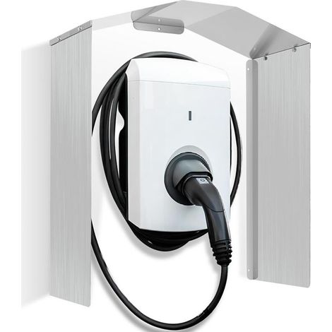 Le couvercle supérieur étanche du boîtier de charge et le couvercle de protection en aluminium de la borne de charge murale conviennent à la plupart des bornes de charge. (1/5)