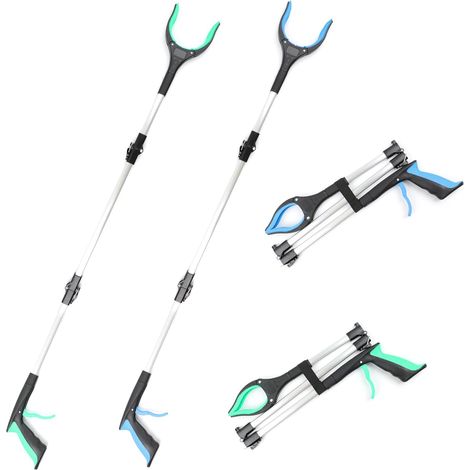 2 pinces de préhension 109 cm Pince de préhension à ordures Tête rotative pour usage domestique et (1/5)