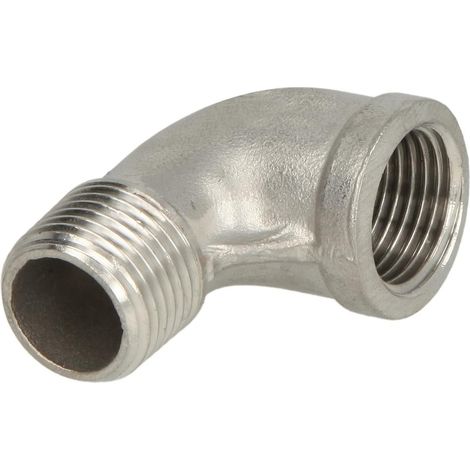 Coude 90° en inox 2 1/2'' FF/FM