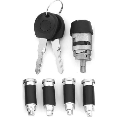 Cylindre de serrure d'allumage et clé pour Transporter T4 Caravelle 1990-2003 Alliage d'aluminium anti-corrosion Verrouillage rapide et sécurisé (1/5)