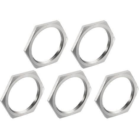 5Pcs Raccord De Tuyau Moulé Écrou Hexagonal (1/4)