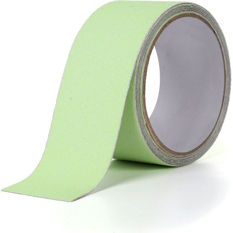 Anti-Rutsch-Klebeband aus PVC, leuchtet im Dunkeln, für Treppen, Stufen, Böden, Sicherheitsdekoration, 5 m x 5 cm