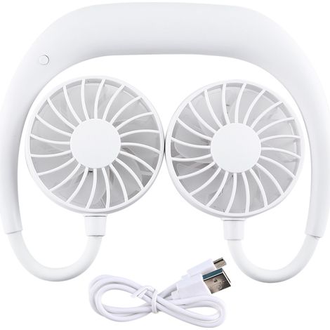 Nouveau ventilateur tour de cou portable, ventilateur de sport à 3 vitesses réglables, ventilateur de voyage rechargeable USB, ventilateur de voyage idéal (1/5)