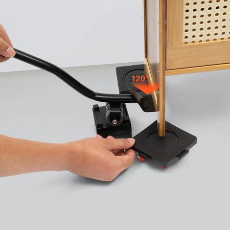 Move assist Furniture mover, kit de transport de meubles avec rouleaux, kit de manutention de charges lourdes à faible bruit, peut transporter jusqu'à 400 kg