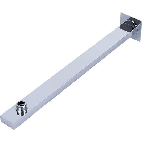 Sollbry S304 Edelstahl Chrom Wandmontierter Duscharm Duscharm 35 cm quadratische Wandhalterung für Duschkopf (1/4)