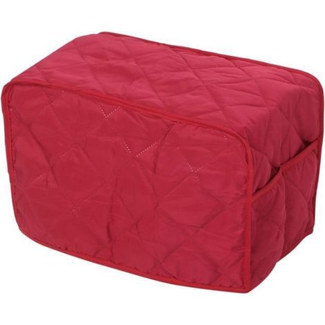 Housse Anti-Poussière pour Marmite Soupe Carrée, Protection Appareil Électroménager Cuisine Rouge 40.6x23x25.4cm Femeo (1/5)