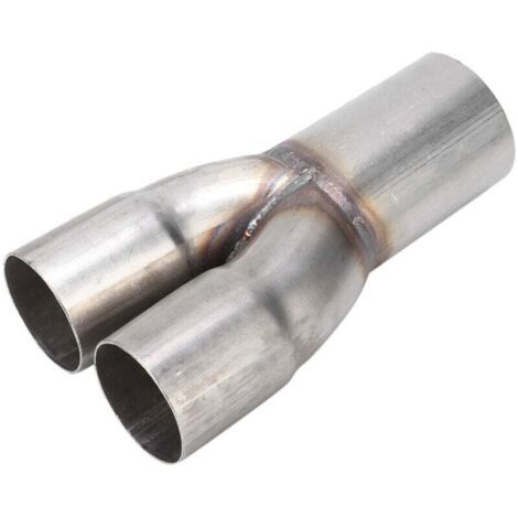 Collecteur D Échappement Acier Inoxydable Double Entrée 2 Pouces Sortie 2,5 Pouces (1/4)