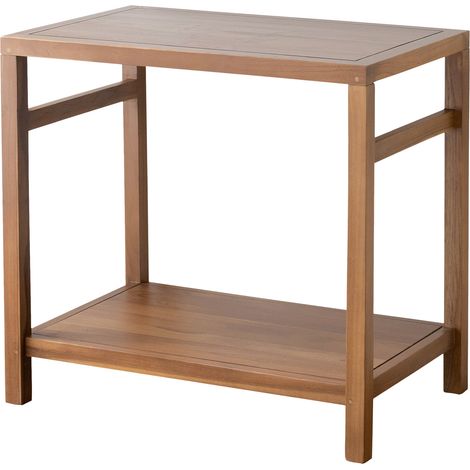 HAPPY GARDEN - Meuble sous vasque en teck massif 80cm DEWI