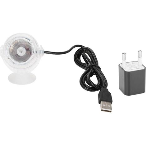 Plastique LED Aquariums Coloré Dégradé tanche Submersible Nuit Spot Lumière Aquarium D'eau Douce Eau De Mer Accessoire 100-240VBlanc Prise UE (1/5)